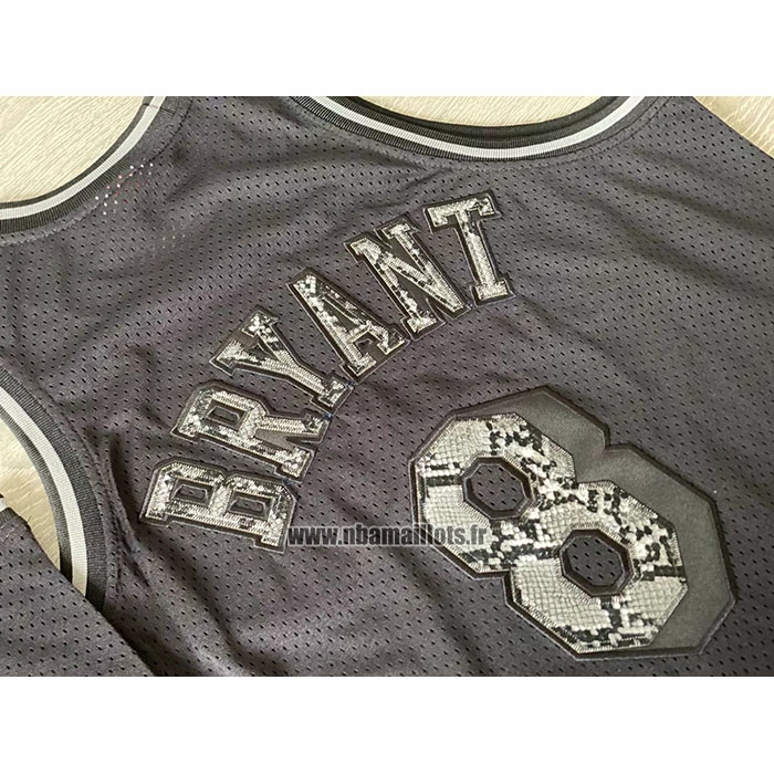 Maillot Los Angeles Lakers Kobe Bryant NO 8 Swingman Mitchell & Ness 1996-97 Noir